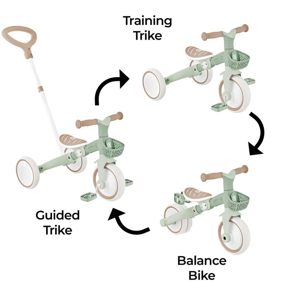 3in1 ECO Learning Trike - Pistachio