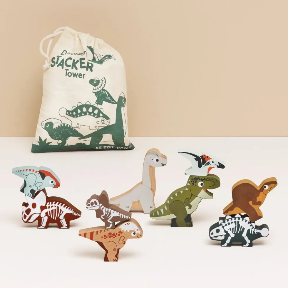 Jurassic Stacking Dinosaurs & Bag