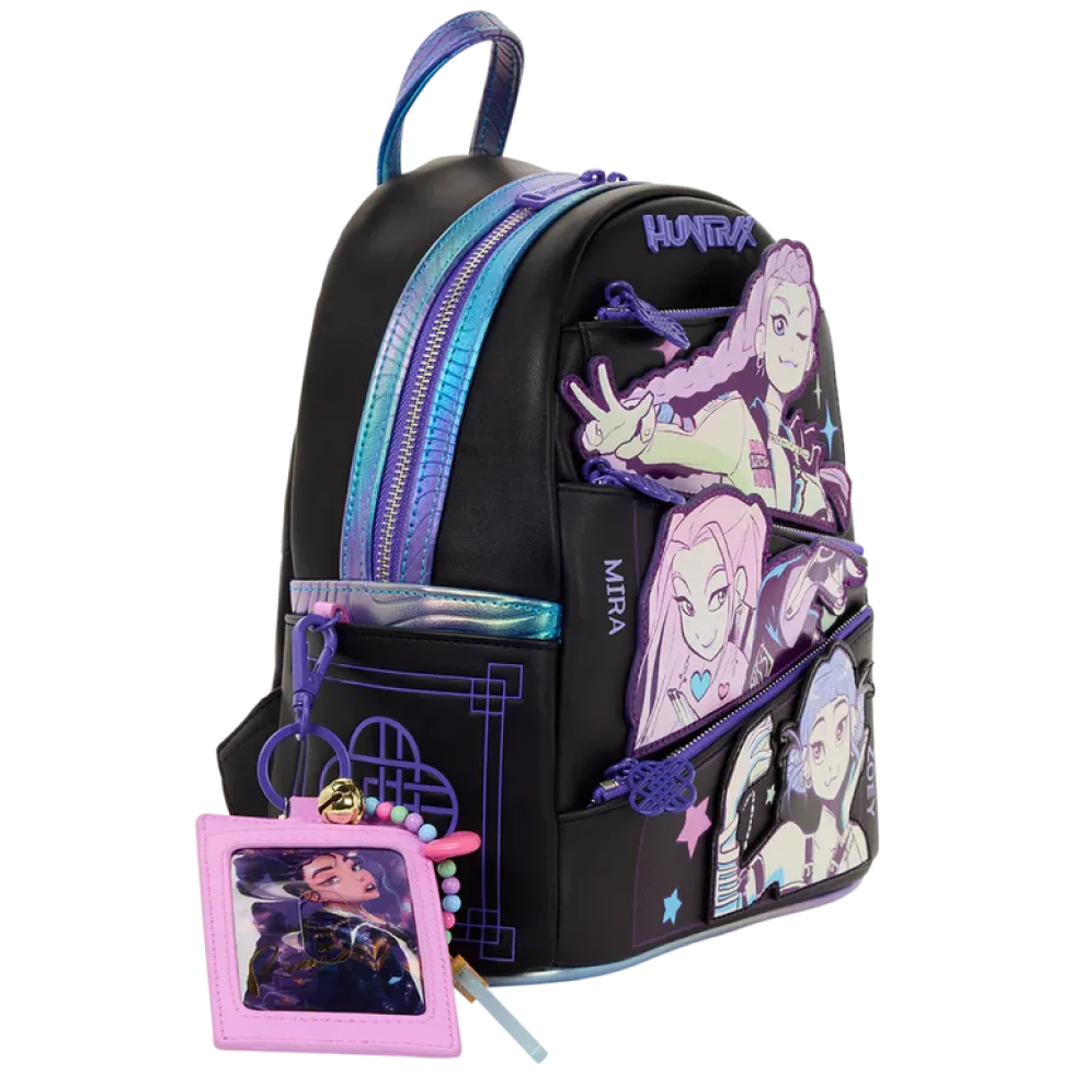 KPop Demon Hunters HUNTR/X Mini Backpack with Photo Card Charm
