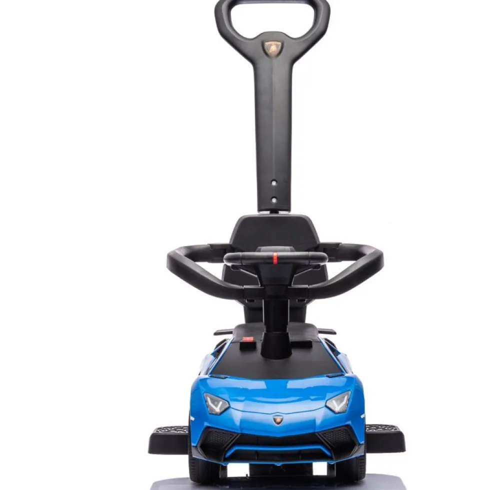 Lamborghini 3-in-1 Push Ride On Toy Car - Blue