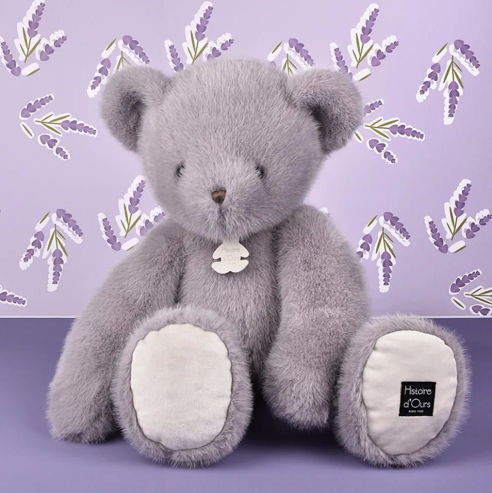 Large Teddy Bear - Grey Lavender