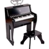 Learn with Lights Black Piano & Stool