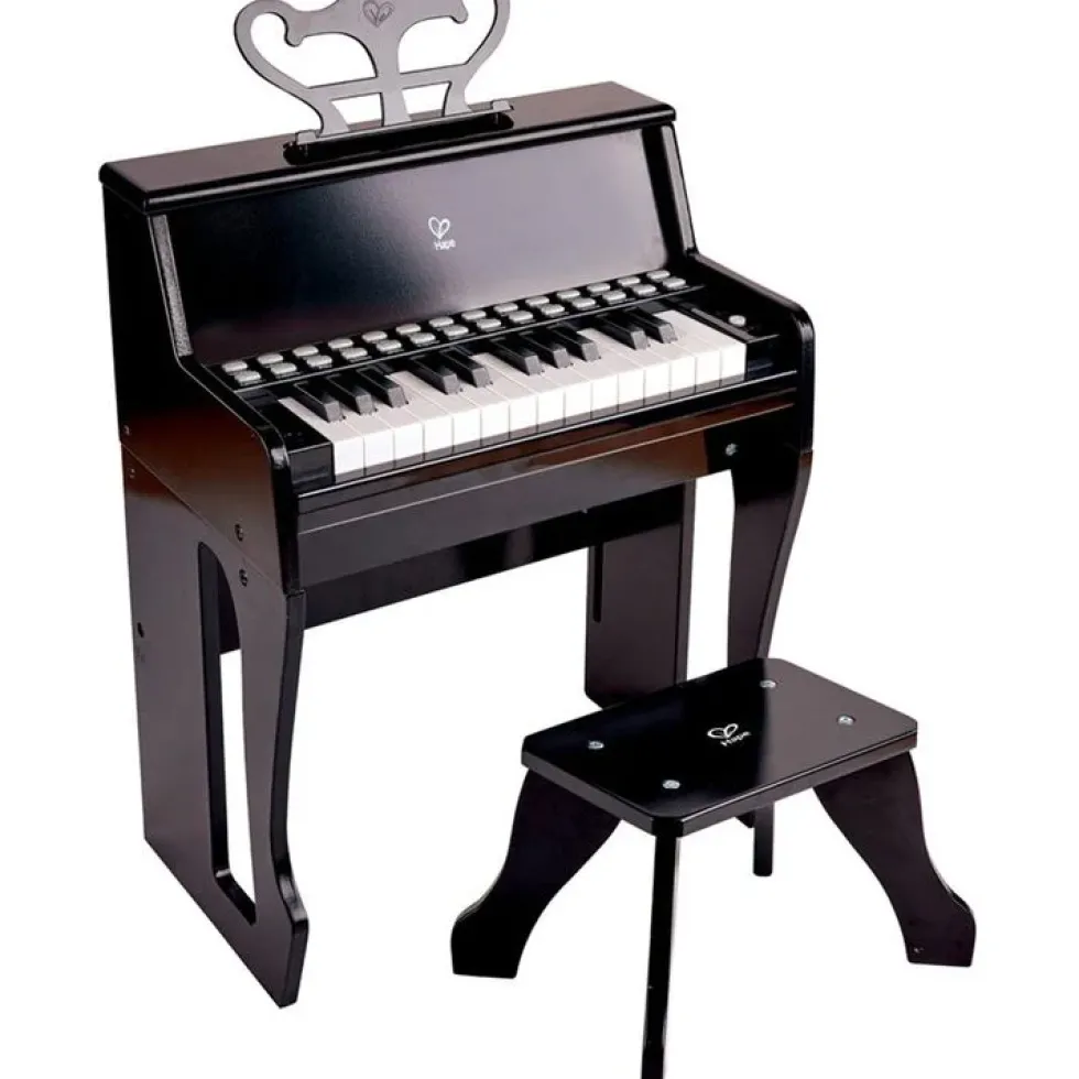 Learn with Lights Black Piano & Stool