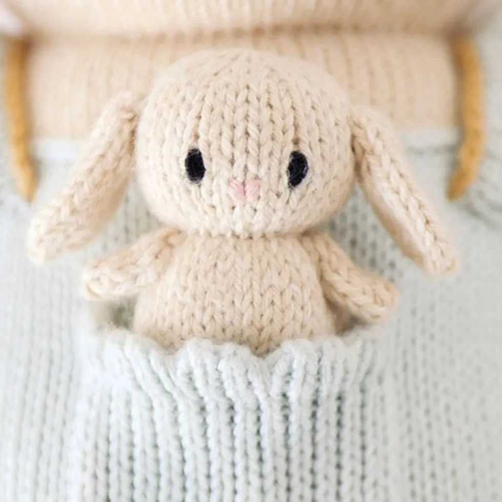 Little 13" Briar the Bunny Hand-Knit Doll