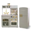 Little Chef Normandy Wooden Play Kitchen with Modular Fridge & Sink - Grey