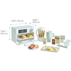 Little Chef Santa Barbara Wooden Healthy Dessert Set with 27 Accessories