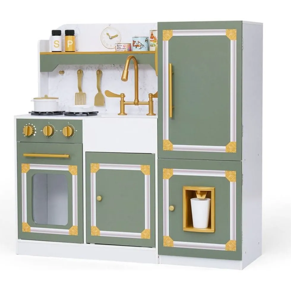 Little Chef Versailles Deluxe Play Kitchen - Olive Green