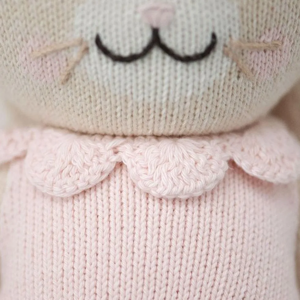 Little 13" Hannah the Bunny (Blush) Hand-Knit Doll