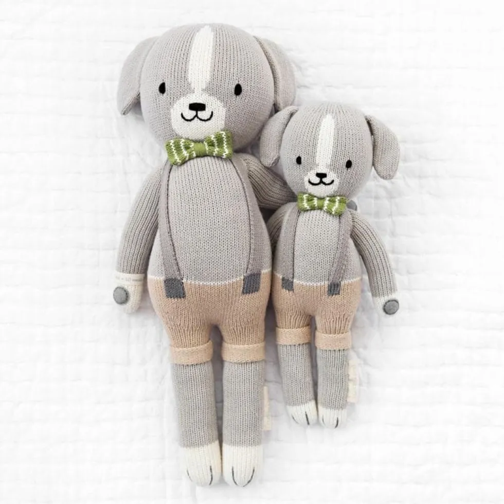 Little 13" Noah the Dog Hand-Knit Doll