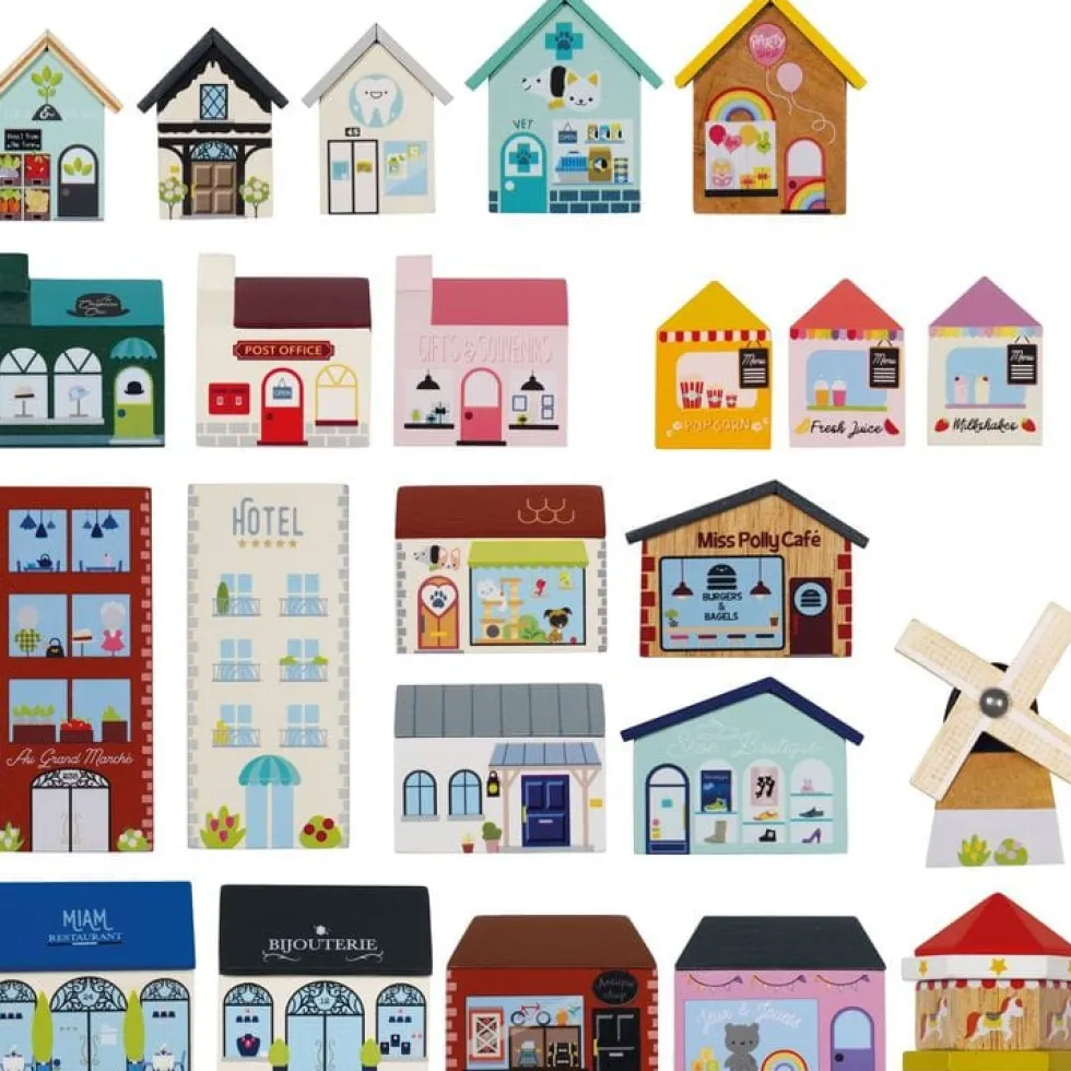 London Wood Train Set – 120 Pieces