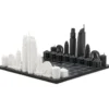 Los Angeles Edition Acrylic Chess Set with Wood Map Board