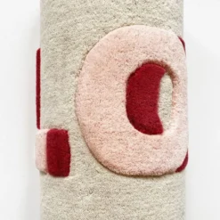 Love Rug - Cream/Red