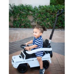 Mercedes G-Wagon 3 In 1 Push Car - White