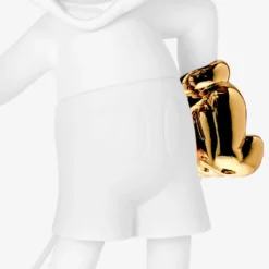 Mickey Mouse Figure White & Gold - 23.6"