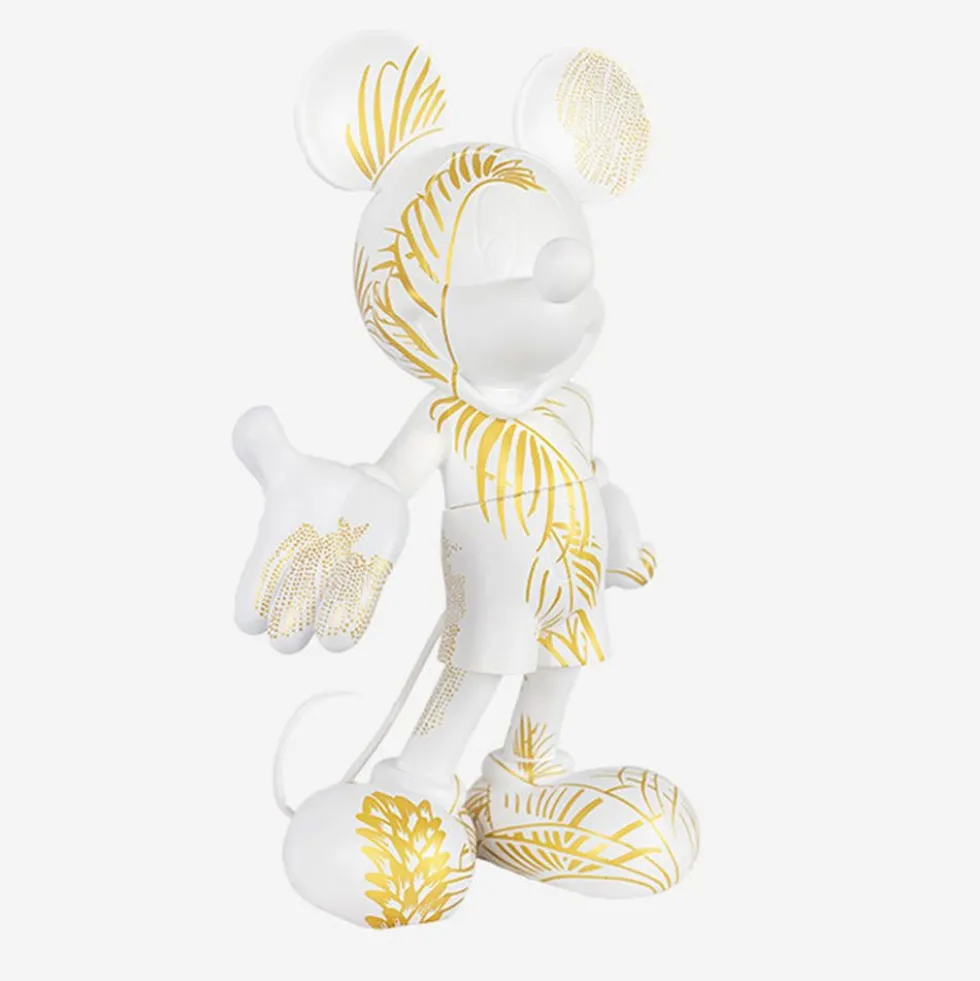 Mickey Mouse 12" Star Style Martyn Lawrence Bullard Figurine - White & Gold