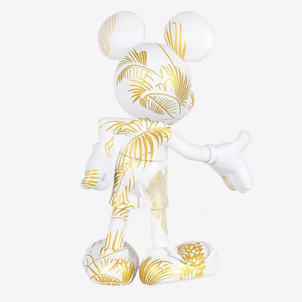 Mickey Mouse 12" Star Style Martyn Lawrence Bullard Figurine - White & Gold