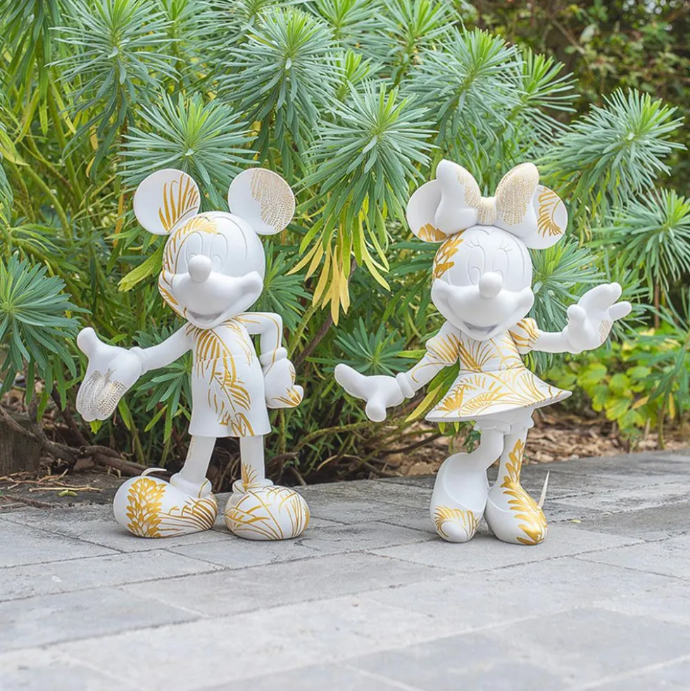 Mickey Mouse 12" Star Style Martyn Lawrence Bullard Figurine - White & Gold