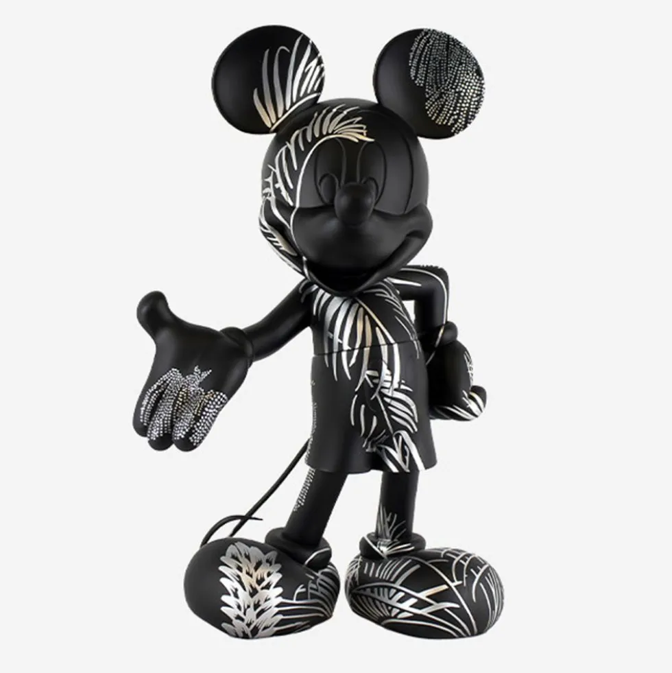 Mickey Mouse 12" Star Style Martyn Lawrence Bullard Figurine - Black & Silver