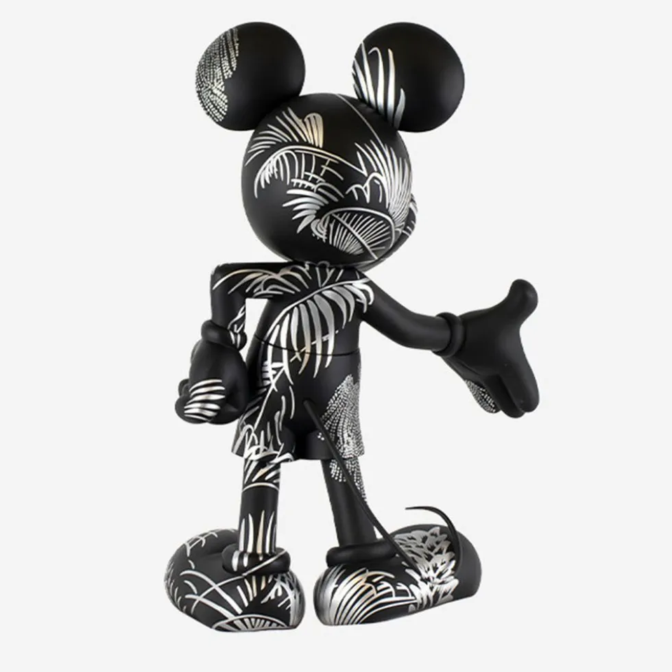 Mickey Mouse 12" Star Style Martyn Lawrence Bullard Figurine - Black & Silver
