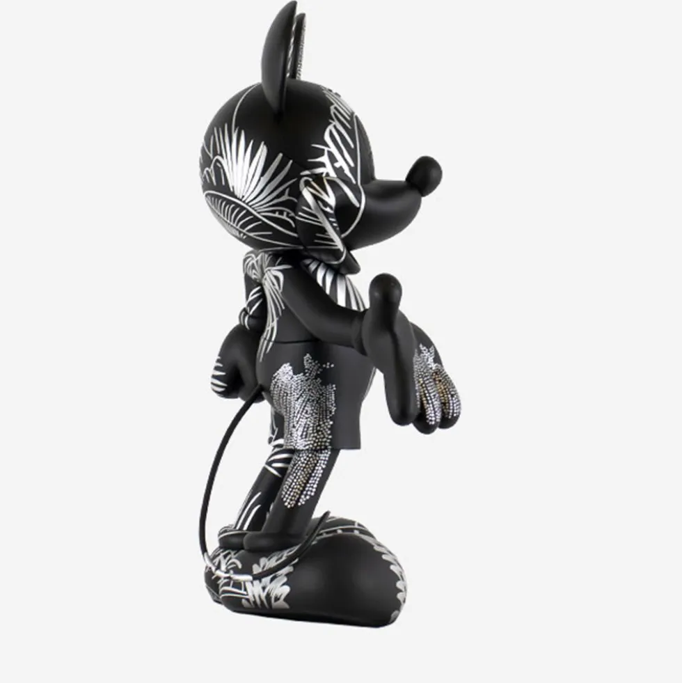 Mickey Mouse 12" Star Style Martyn Lawrence Bullard Figurine - Black & Silver