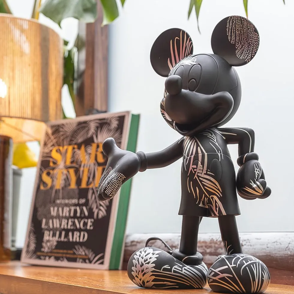 Mickey Mouse 12" Star Style Martyn Lawrence Bullard Figurine - Black & Silver