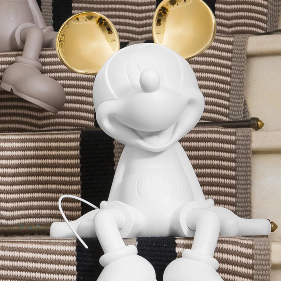 Mickey Mouse Take 2 White & Gold Figure - 19"