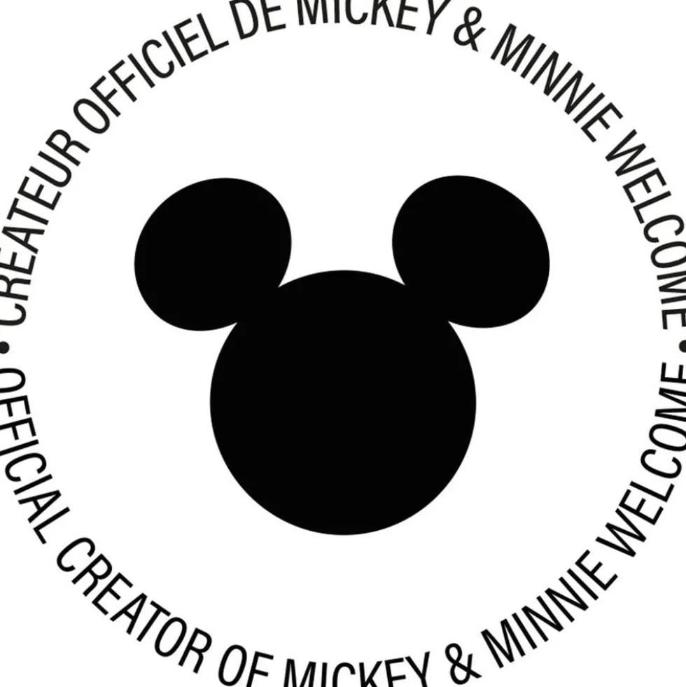 Mickey Mouse 12" Welcome Studio Figurine - White & Gold