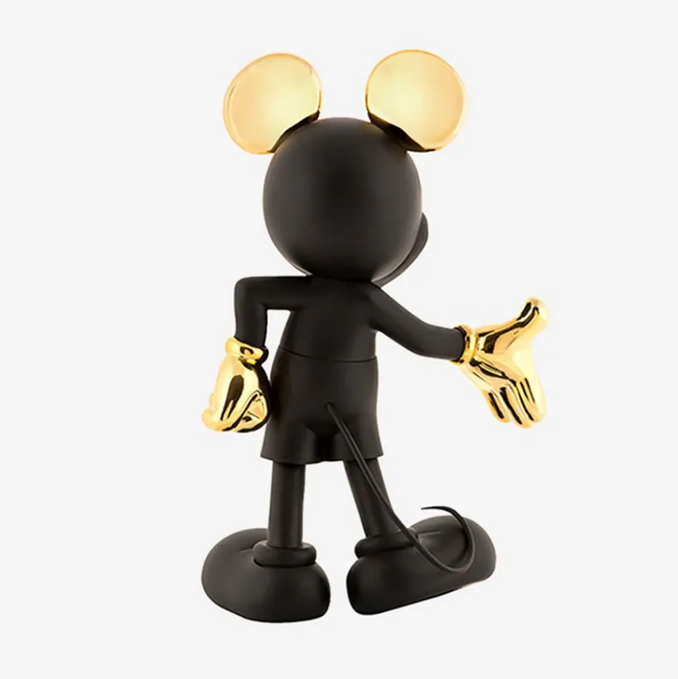 Mickey Mouse Welcome 12" Studio Figurine - Black & Gold