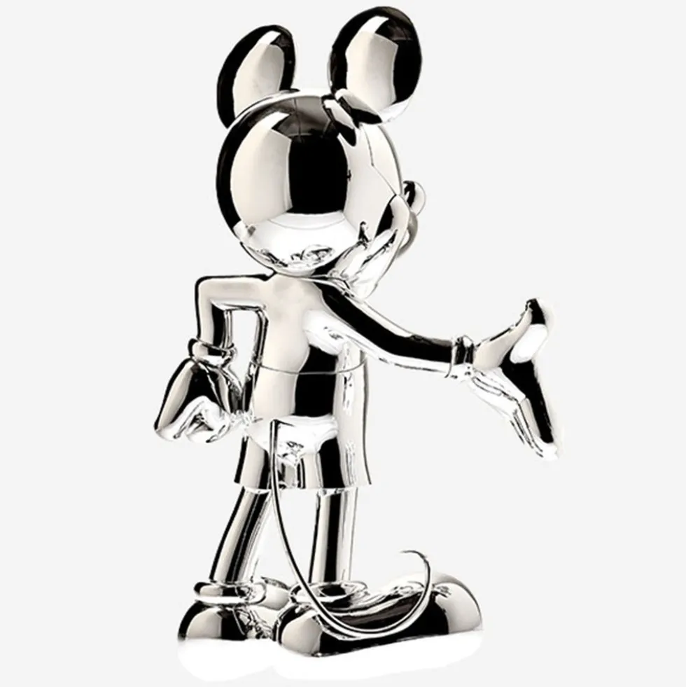 Mickey Mouse 12" Welcome Studio Figurine - Silver