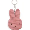 Miffy Flat ECO Corduroy Keychain - Dusty Rose
