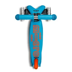 Mini Deluxe Foldable LED Scooter - Neon Sunset Orange/Aqua