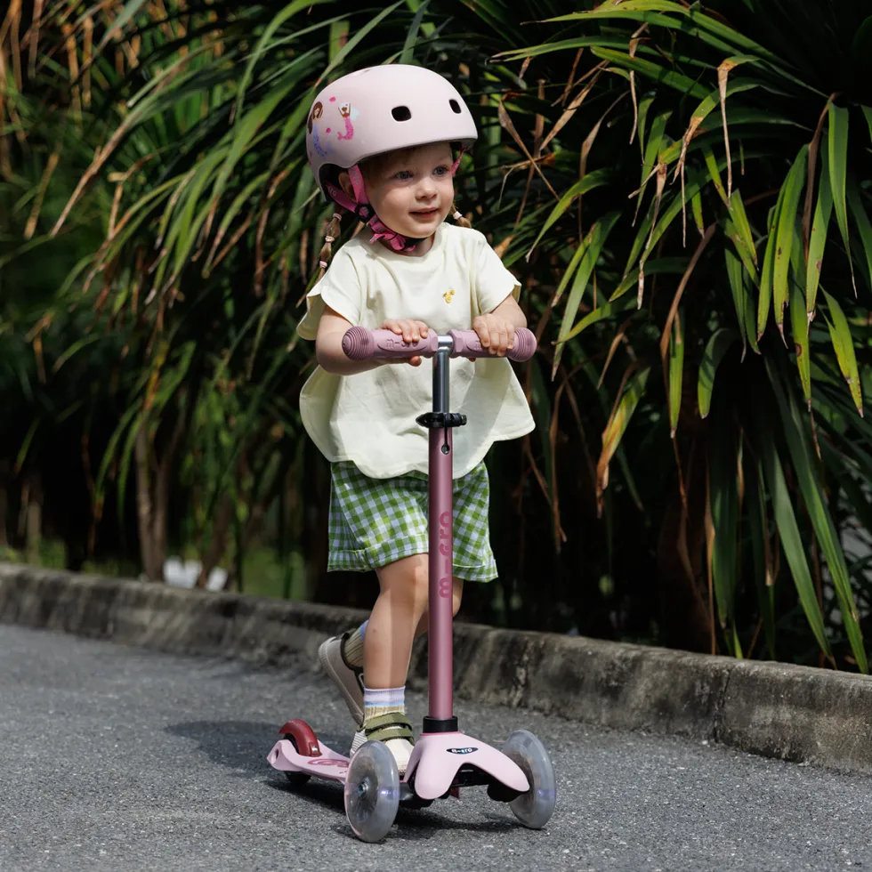 Mini Deluxe Rock & Go LED Scooter - Dusty Rose
