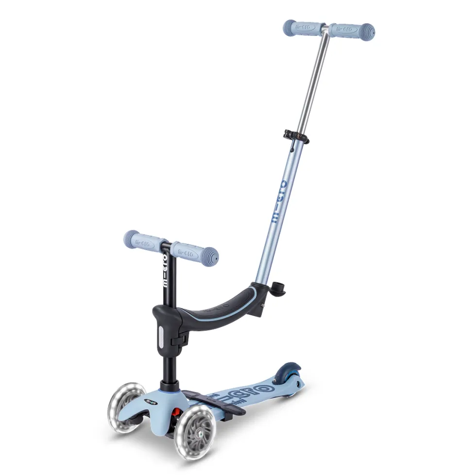 Mini Deluxe Rock & Go LED Scooter - Ocean Slate