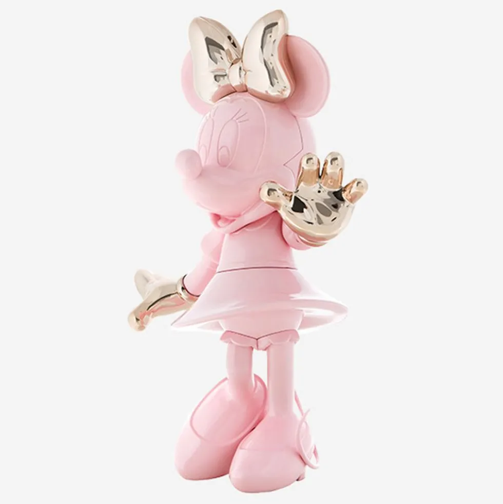 Minnie Mouse 12" Welcome Studio Figurine - Pastel Pink & Rose Gold