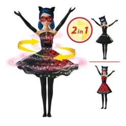 Miraculous Ladybug Hero Switch Transformation Doll 10"