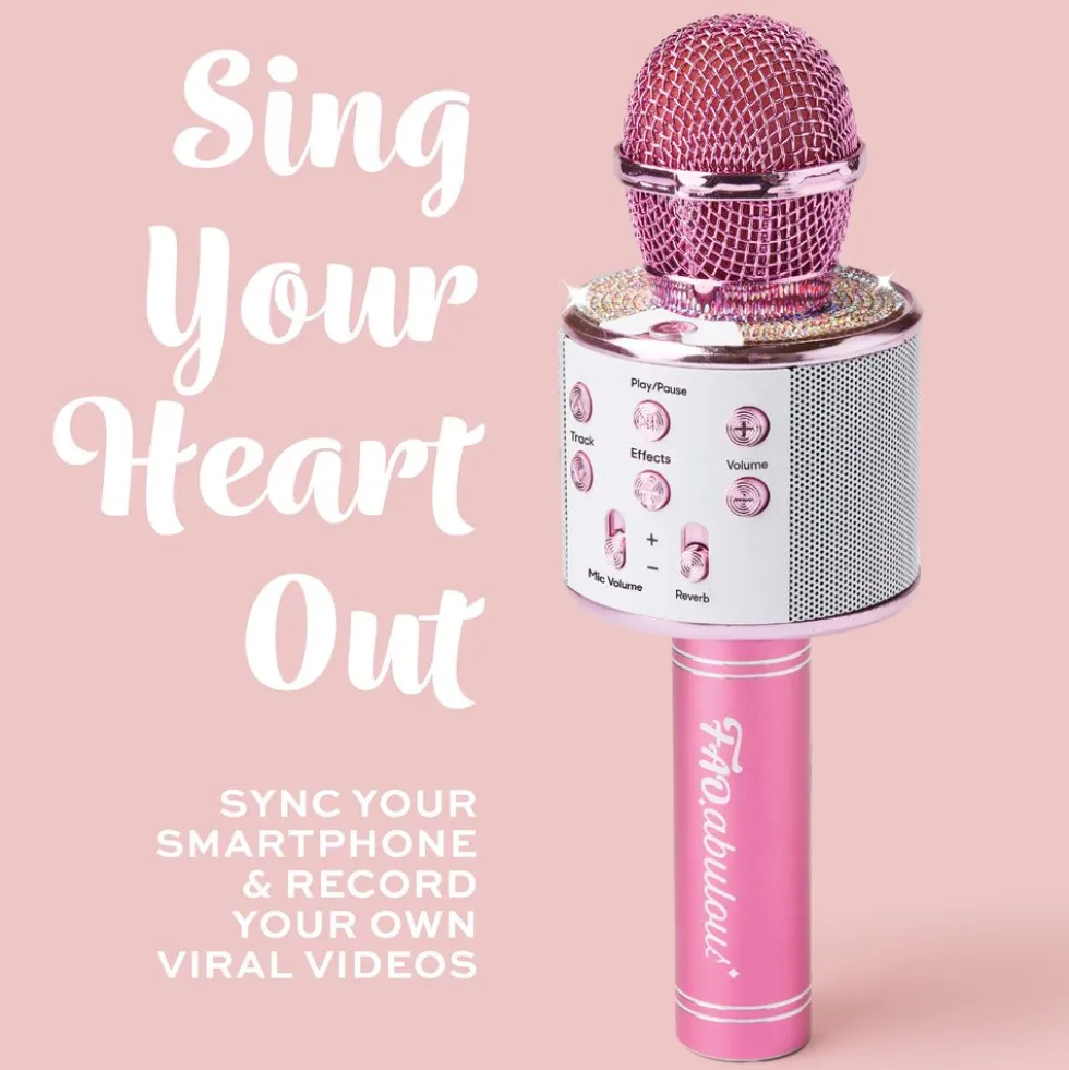 Musical Microphone Rhinestone Bluetooth Broadcaster