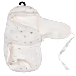 My FAO Doll Swaddle - White With Gold Hearts