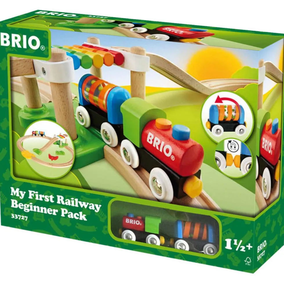 My First Railway Beginner Pack Wooden Toy Train Set