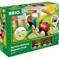 My First Railway Beginner Pack Wooden Toy Train Set