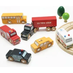 New York Wood Toy Car Set - 7 Piece