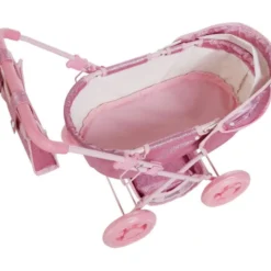 Olivia's Little World Baby Doll Bassinet Pram with Cover