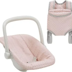 Olivia's Little World Polka Dot Princess Baby Doll Carrier & Car Seat Set