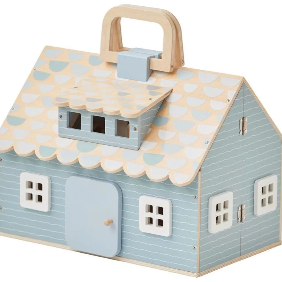Olivia's Little World Quaint Portable Dolls Cottage & Accessories for 3.5" Dolls