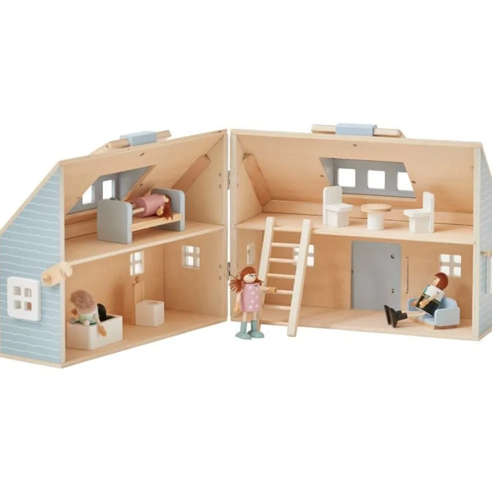 Olivia's Little World Quaint Portable Dolls Cottage & Accessories for 3.5" Dolls