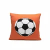Orange Soccer Ball Pillow