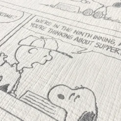 Peanuts Blanket Comic Baseball