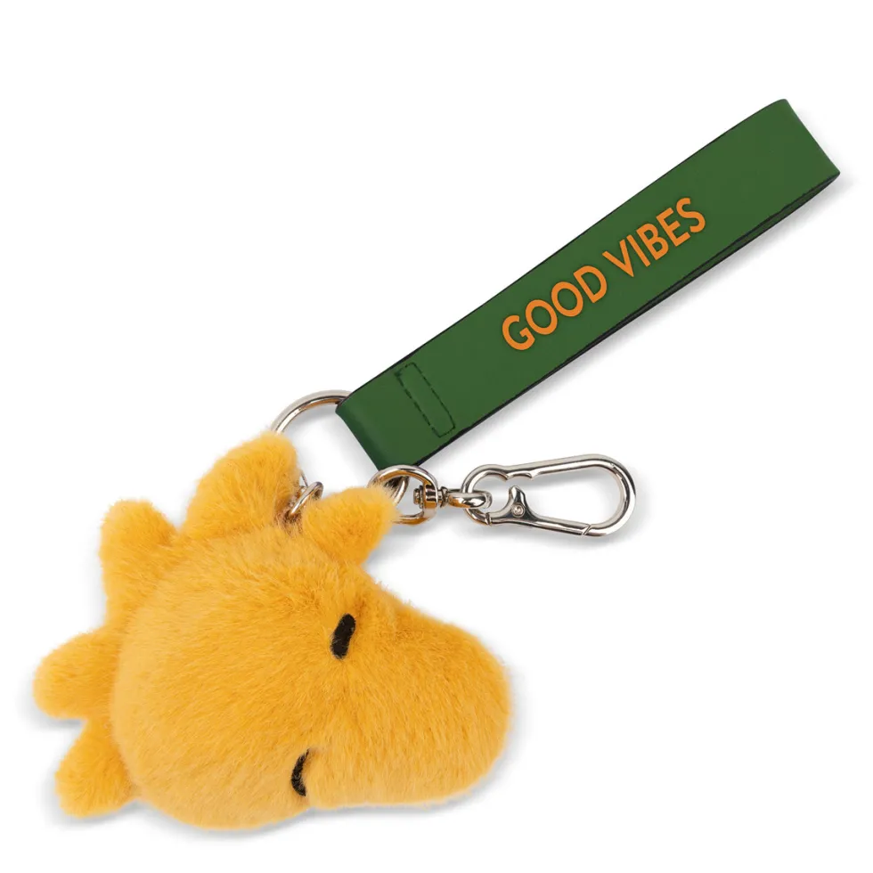 Peanuts Woodstock Fuzzy ECO Yellow Bag Charm - 3.5"