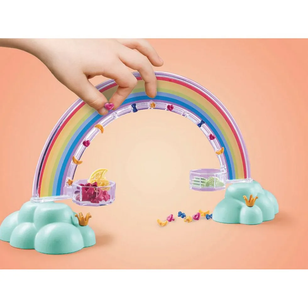 Pegasus with Rainbow in the Clouds Playset