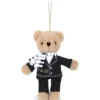 Piano Bear Boy Plush Ornament