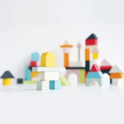 60 Piece Colourful Building Blocks